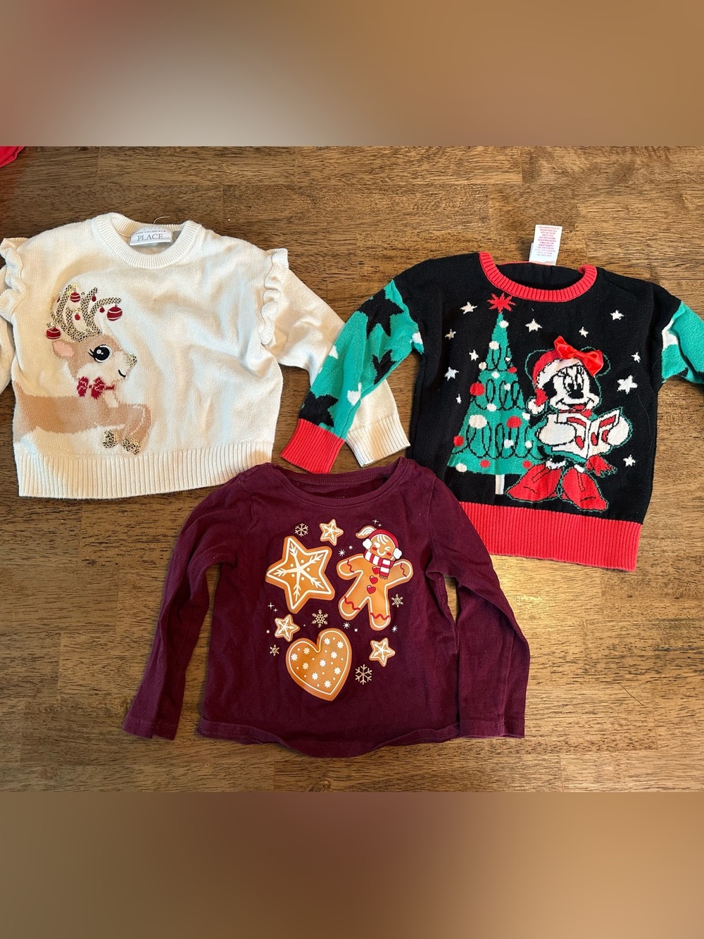 The Childrens Place Cream Holiday Sweater - Girls
